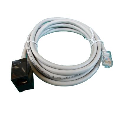 China ABS panel mount rj45 male to female cable 8P8C rj45 cable rj45 extension socket network Ethernet cable 1m/Length can bemm/ for sale