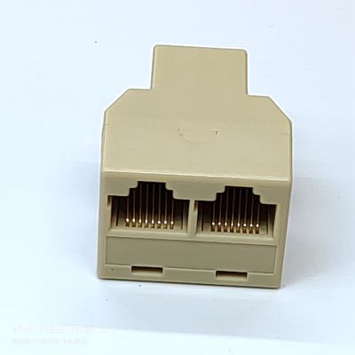 China Other Quality Rj45 2 Rj45 Internal Network Cable Splitter Rj45 Three Way Wire To Internal Wire Lan Ethernet Cable Splitter Coupler for sale