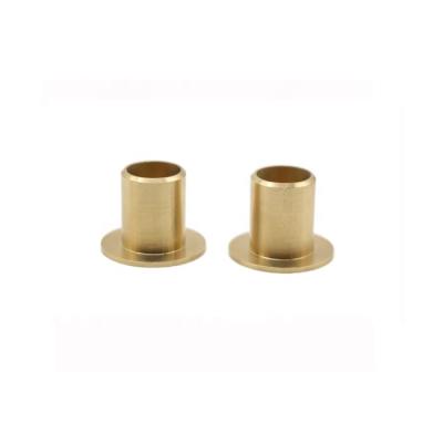 China Factory Custom Precision Flanged Bushing Copper Brass Guide Bronze Bushing For Bearing for sale