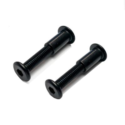 China Steel Boot M6 Black Skateboard Binding Post Chicago Screws for sale