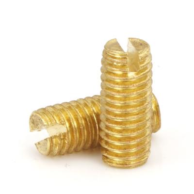 China Stainless Steel Brass Slot Pan Drive Worm Adjusting Screw for sale