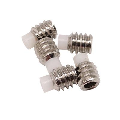 China Pan Round Thumb Head Stainless Steel Nylon Tip Set Screw for sale