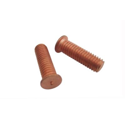 China Truss Capacitor Discharge Steel With Copper Plated Welding Screw Stud for sale