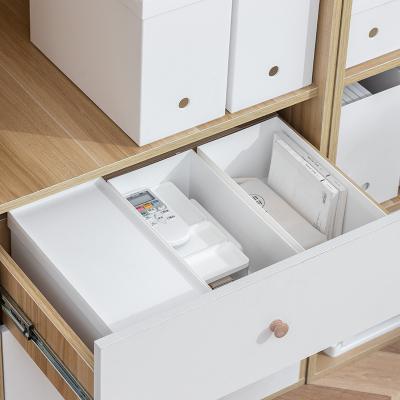 China Home Storage Fun Storage Organizer Sustainable Choice White Drawer Storage Box Cabinet With Lid for sale