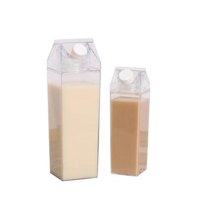 China Fun Sustainable Choice Kitchen Tools Clear Milk Juice Plastic Storage Bottles for sale