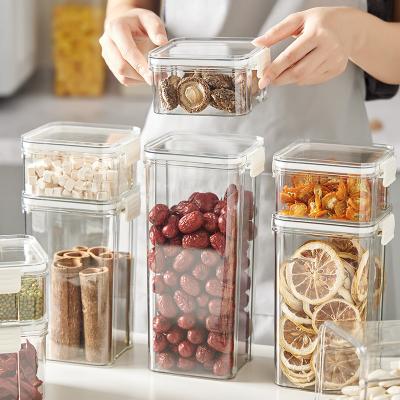 China High Quality Choice Food Grade Plastic Storage Box PET Freshness Keeping Fun Food Airtight Storage Containers Set With Lid for sale