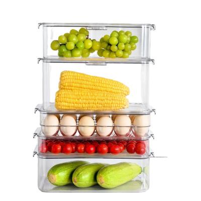 China New Design Viable Choice Fun Kitchen Storage Box Fridge Bins Refrigerator Storage Containers Organizer for sale