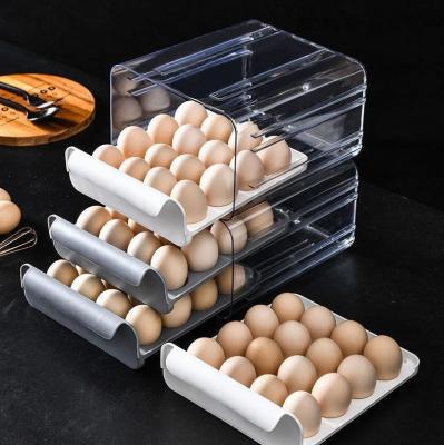 China High Quality Transparent Storage Box Stocked Choice Fun Food Storage Container PET Fridge Eggs for sale