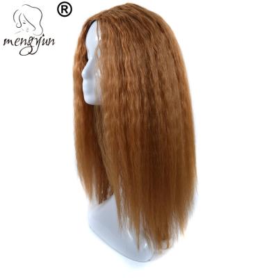 China Yaki Mengyun 180 Density Wholesale Cheap Raw Color Indian Remy Human Hair Wigs For Women for sale