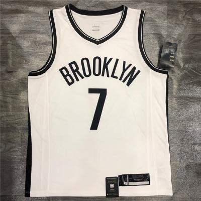 China Custom Name 2021 Durant Irving Harden Association Edition Sports Breathable White Uniform Singlet Basketball Singlet Tank Top Bklyn Nets for sale