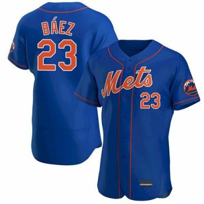 China Wholesale New Style China New York 2021 Antibacterial Best Quality Stitched Cheap Custom Sports Team Met 23 Javier Baez Baseball Tank Tops for sale