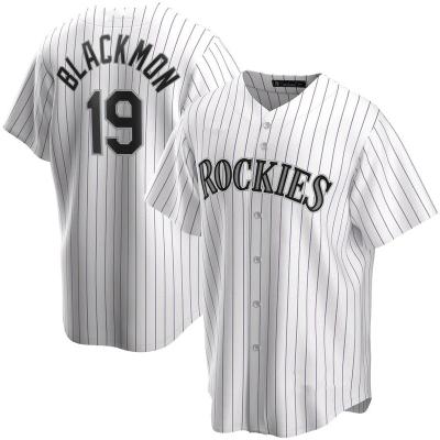 China 2022 Wholesale Cheap Antibacterial Colorado #19 Charlie Blackmon Top Embroidery Hot Sale Stitched Baseball Tank Top for sale