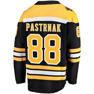 China Shirts & Tops Wholesale Ice Hockey Jersey Bosto n City Custom Stitched Jerseys #88 Pastrnak #63 Merchant #37 Bergeron Eurasia Brown Bears Embroidery Sports for sale