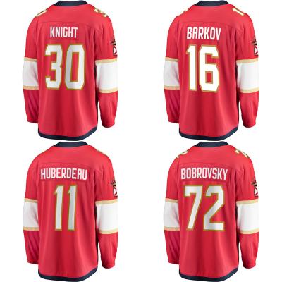 China Shirts & Custom Tops Ice Hockey Jersey Florida City Stitched Mens Panther Team Uniform #30 Knight 11 Huberdeau 16 Barkov Red Wholesale for sale