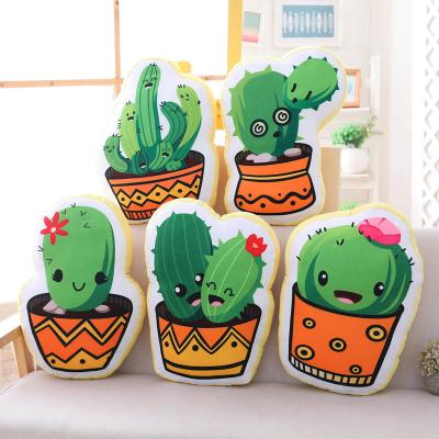 China Plush Toy Plant Plush Toy Cactus Toy With Zipper Soft Cactus Stuffed Cactus for sale