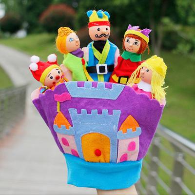 China Human Customizable King Princess And Prince Creative Hand Puppet Plush Toy for sale