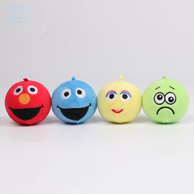 China Lovely Baby Plush Toy Emoticon Face Around Stuffed Toy Mini Plush Toy Promotional Stress for sale