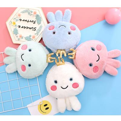 China Animal Type Custom Mini Octopus Coin Soft Bag Cartoon Plush Coin Purse for sale