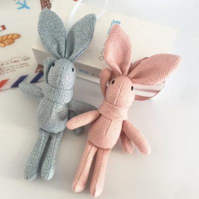 China Rabbit Plush Key Chain Gift Customized Dress Rabbit Animal Stuffed Animal for sale