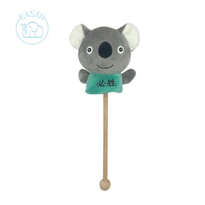 China Animal Type Custom Cute Plush Massage Hammer Stick With Animal Head Soft Toy for sale