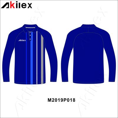 China Customation cheap high quality quick dry sublimation sports promotion long sleeve T-shirt polo shirt for sale