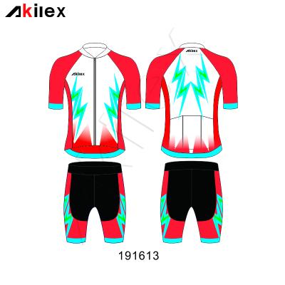 China Breathable akilex sports high quality full sublimation cycling uniform for sale