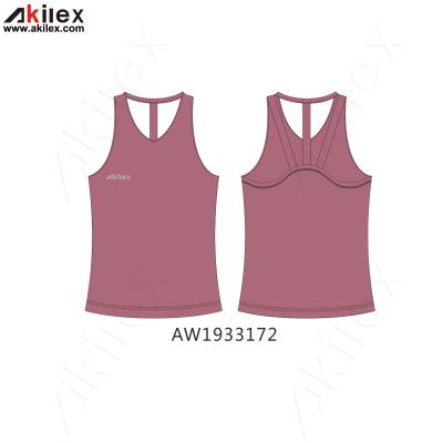 China Latest Fashion Fitness High Quality Running Tank Top Anti-Static Yoga Vest For Gym Sportswear for sale