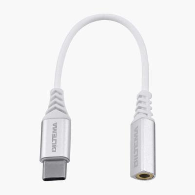 China Mobile phone USB Type-C to AUX audio adapter. 3.5mm for sale