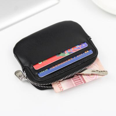 China Fashion Mini Zipper Zero Wallet Super Texture PU Leather Women Coin Small Moneybag Bank Card Storage Card Clip Customized Wholesale for sale