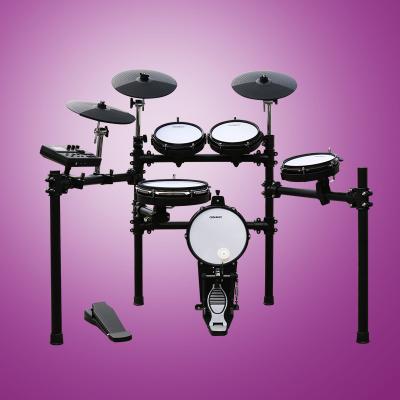 China COWHIDE 2021 New Products Instruments Musical 12 Inch Trap Drum 5pcs Drum Set All Mesh Electronic Drum Set for sale