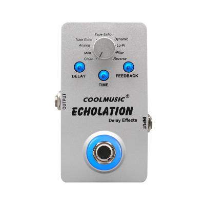 China OEM ODM Guitar Pedal Clean Digital Echolation Delay Pedal with 9 Effects for sale