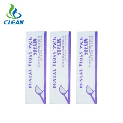 China Disposable Factory Outlet UHMWPE Wire Individually Wrapped Dental Floss Picks for sale