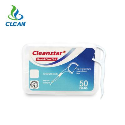 China Disposable Factory Outlet Cleanstar Factory Outlet UHMWPE Floss Dental Floss Picks for sale