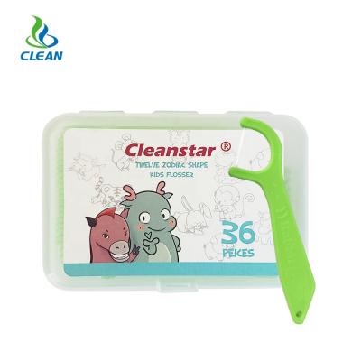 China Factory Outlet 36 Disposable Picks Per Box Dental Flosser For Kids for sale