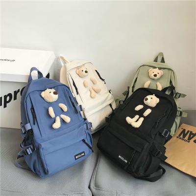 China 2021 New Fashion Korean Casual Cool Outdoor Art Travel College Large Capacity Backpack for sale