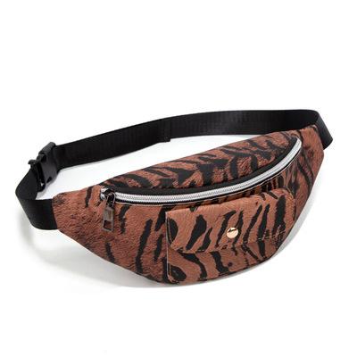 China Fashion Korean version of print tiger belt bag summer and autumn new product pocket cross-body small fresh front bag change for sale