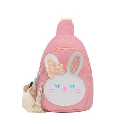 China Cute Cartoon Pikachu Backpack Fashion Korean Small Chest Bag Messenger Canvas Bag For Kids for sale