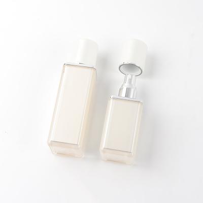 China Cosmetic Stocked PMMA, MS, PP, ABS 50G 63mm Diameter Square Round Lid Bottle For Personal Care for sale