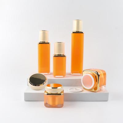 China Cosmetic OEM PMMA, MS, PP, ABS 30ML 43.2mm Diameter Square Round Lid Bottle For Personal Care for sale