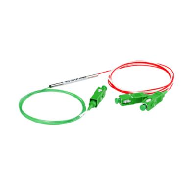 China Telecom Network Triple Windows 5/95 10/90 15/85 Ratio Fbt Tube Splitter Coupler With Colorful Fiber Optic Cable for sale