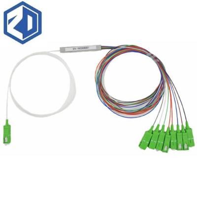 China FTTX Systems Factory Direct Supply High Quality Steel Tube 1*8 with Connector G657A2 Fiber Optic PLC Splitter for FTTH for sale