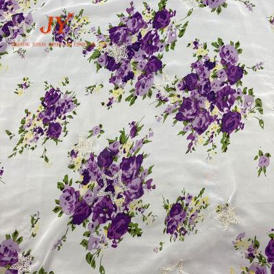 China Viable Wholesale African Lurex Fabrics French Embroidery Chiffon Lace Fabric for sale