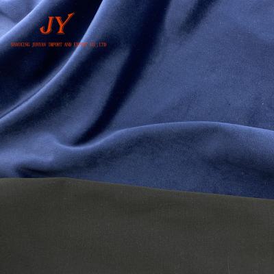 China Custom Memory Plain Dyed Velvet Silk Fabric With Black Plain Jersey Bonding Fabrics For Clothes for sale