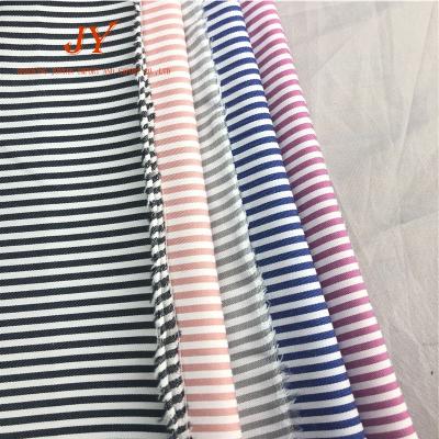 China Wholesale 80% POLYESTER 20% Organic Cotton Stripe Ready Stock Woven Fabric for sale