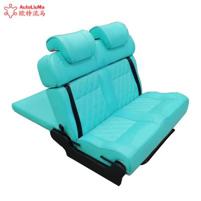 China AutoLiuMa Car Ride Folding Camper Bed Seat Interior Accessory Comfortable 3-fold Flip Sofa Bed Car Seat Interior Bed for Van Transit Motorhome MPV for sale