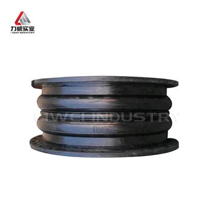 China Multi Sphere Flexible Rubber Joint Drawing With Flange Connection Type  4