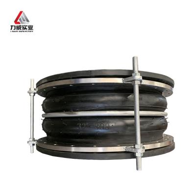 China Moulded Rubber Bellows Double Sphere Rubber Expansion Joint With Seal Full Face à venda