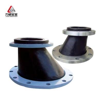 China DN15-DN4000 Eccentric Reducing Rubber Joint Offered With Carbon Steel Flange Drawing en venta