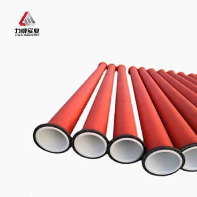 China Steel Pipe Tube Technology Rubber Coated Pipeline met natuurlijke rubber of synthetische rubber bekleding Te koop