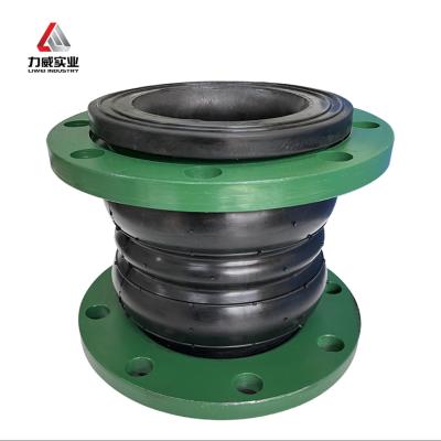 China High Pressure Double Sphere Flexible Rubber Joint 6-40bars With Noise Reduction And 6-40bars PN6-PN40 Pressure Capability for sale